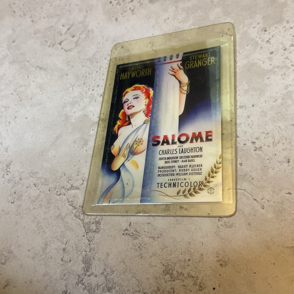Collectors Card "Salome" Rita Hayworth And Stewart Granger, Charles Laughton